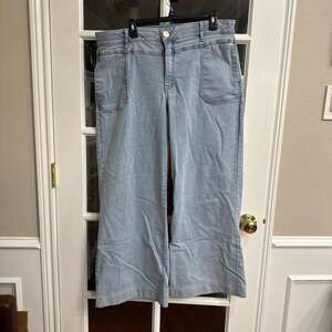 Wit & Wisdom Light Blue Wide Leg Jeans, Plus Size 18, High Rise